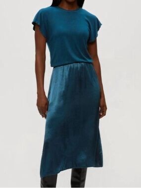 michael stars opaline ribbed dress Michael Stars Women's Wren Midi Dress Oxide / Large